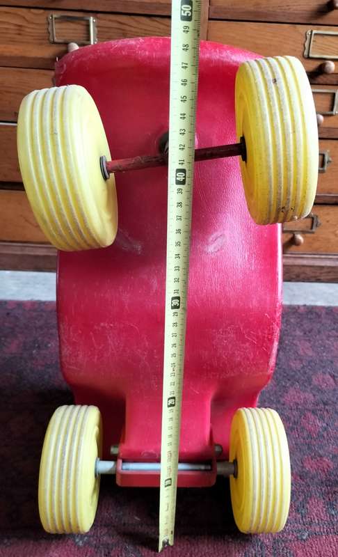 Vintage plastic push scooter