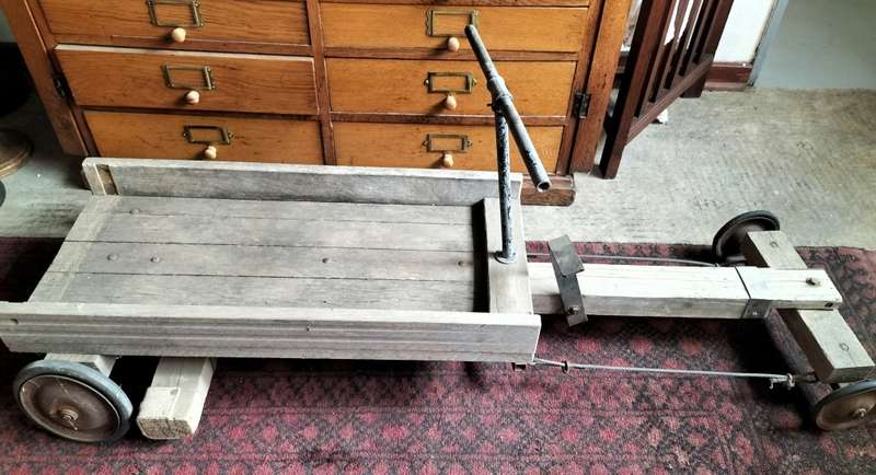 Sturdy wooden soap box cart (kaskar)