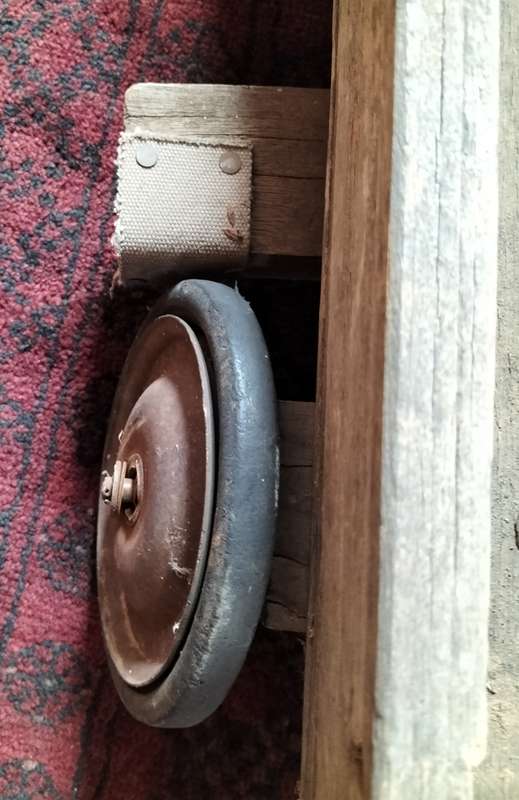 Sturdy wooden soap box cart (kaskar)