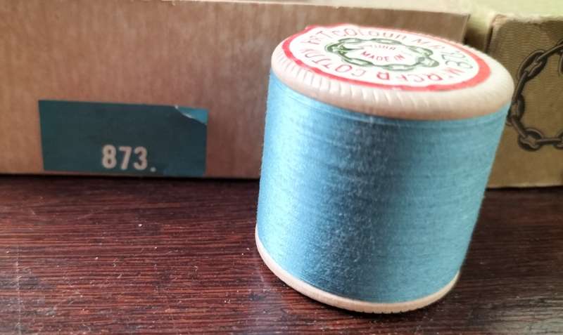 Vintage boxed Cotton thread / Coats Super Sheen (Blue x 3)