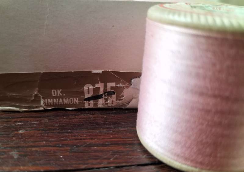 Vintage boxed Cotton thread / Coats Super Sheen (DK Cinnamon  x 8)