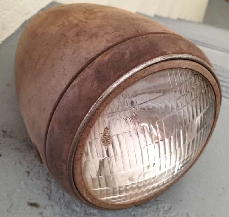 Vintage car headlight for restoration or repurposing