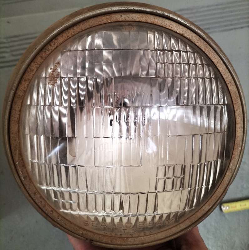 Vintage car headlight for restoration or repurposing