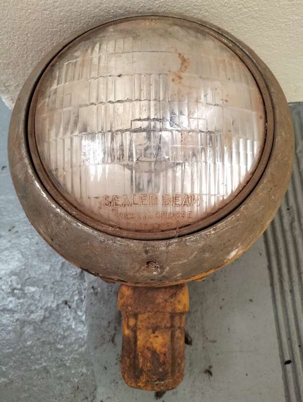 Vintage car headlight for restoration or repurposing