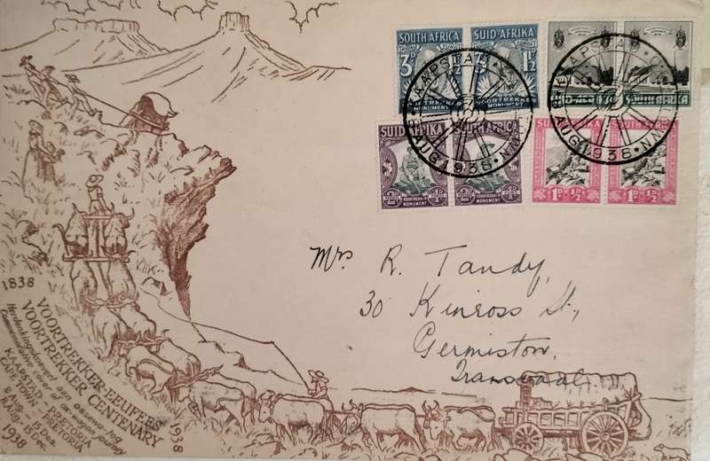 Voortrekker Monument - Commemorative cover - 1938