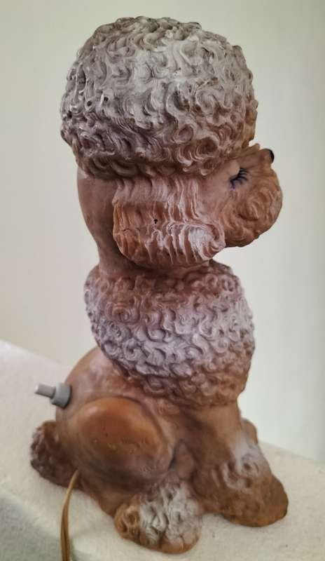 Vintage bedside lamp (dog) - working