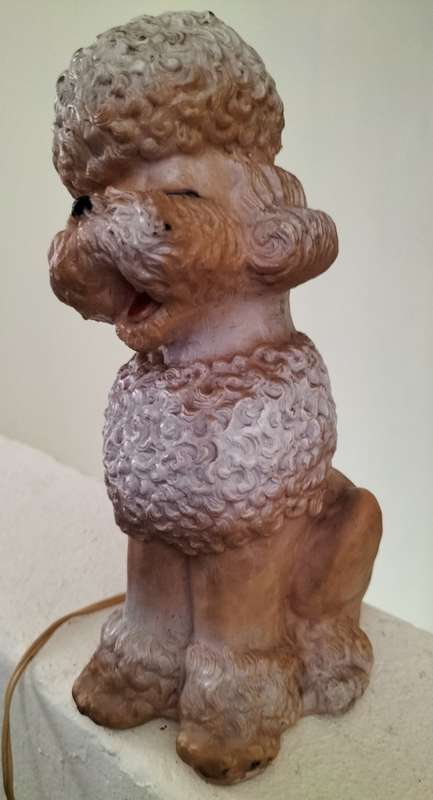 Vintage bedside lamp (dog) - working