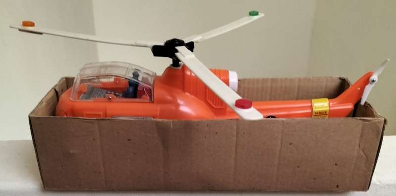 Vintage Battery Operated Helicopter (New old stock) working