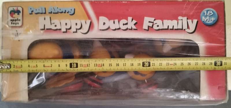 Vintage toy - Pull along Happy Duck (New old stock)