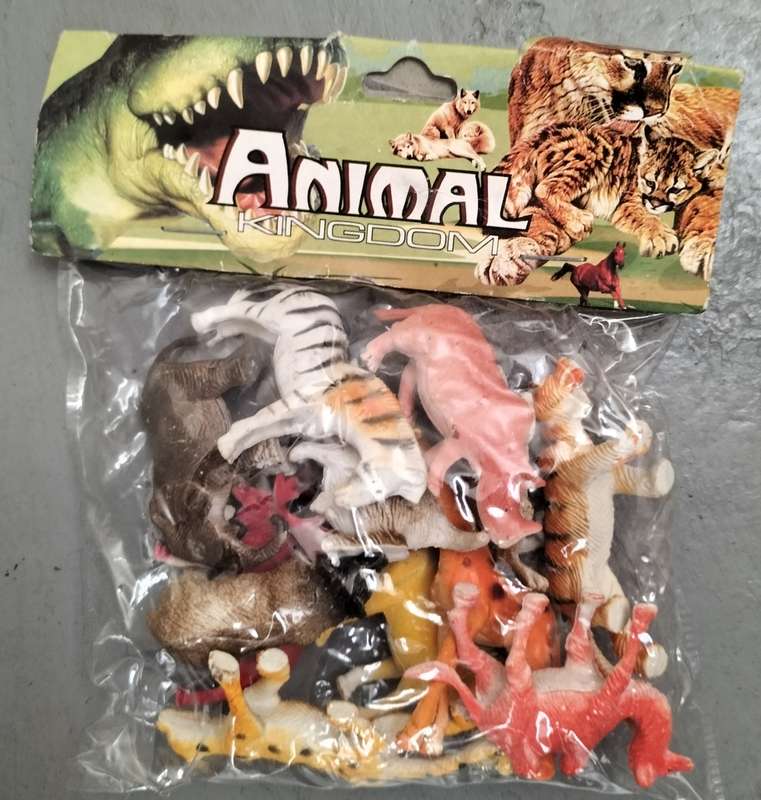 New old stock - unopened packet of small plastic animals