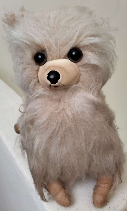 Antique toy dog (missing left ear)