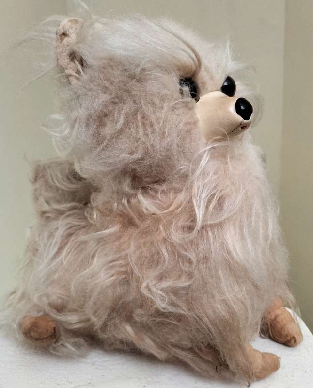 Antique toy dog (missing left ear)
