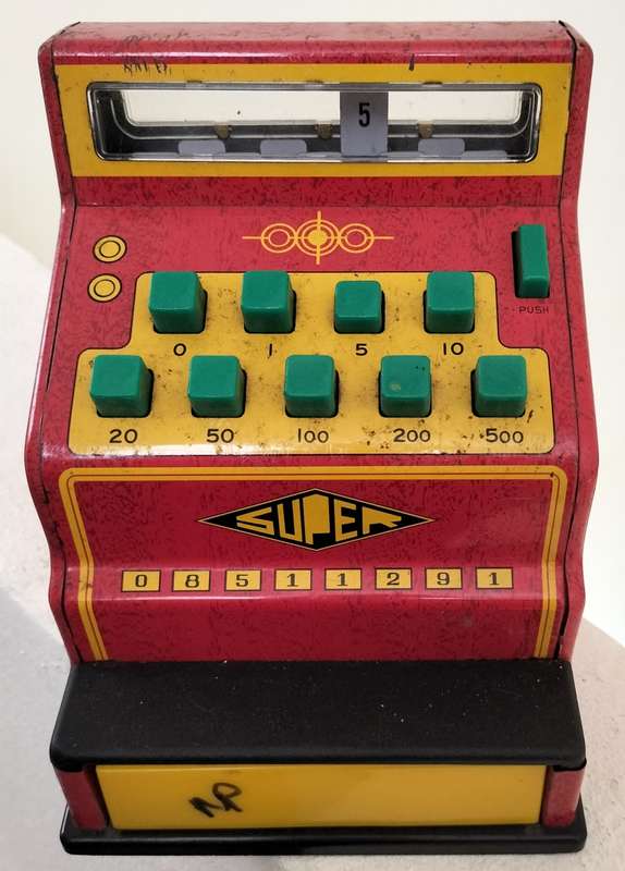 Vintage tin toy - cash register