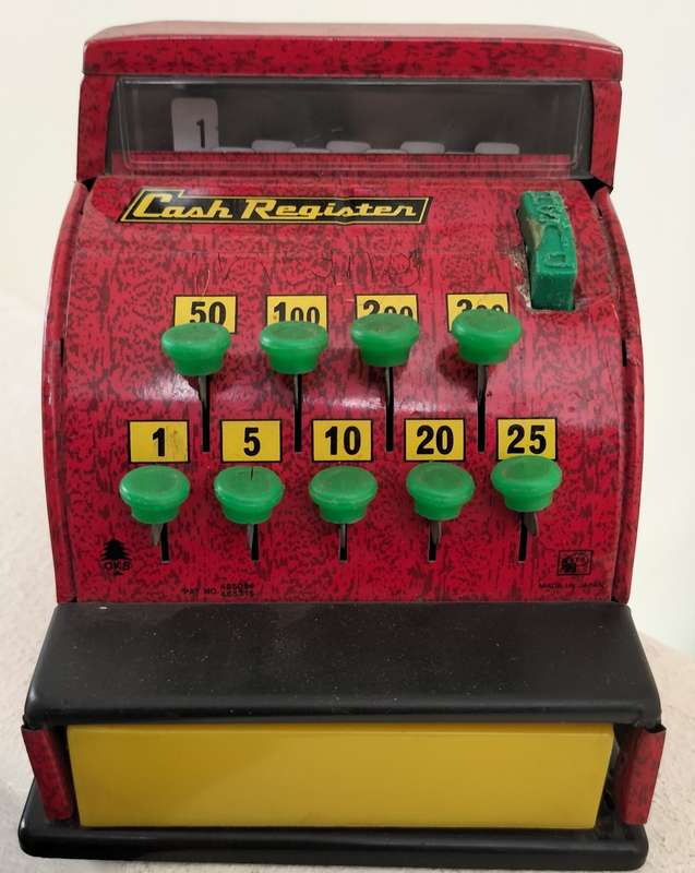 Vintage tin toy - cash register