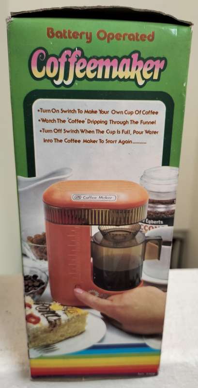 New old stock - Battery operated coffee machine (unopened)