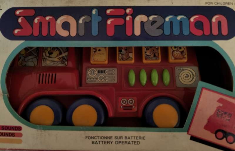 New old stock - plastic educational battery operated Smart Fireman