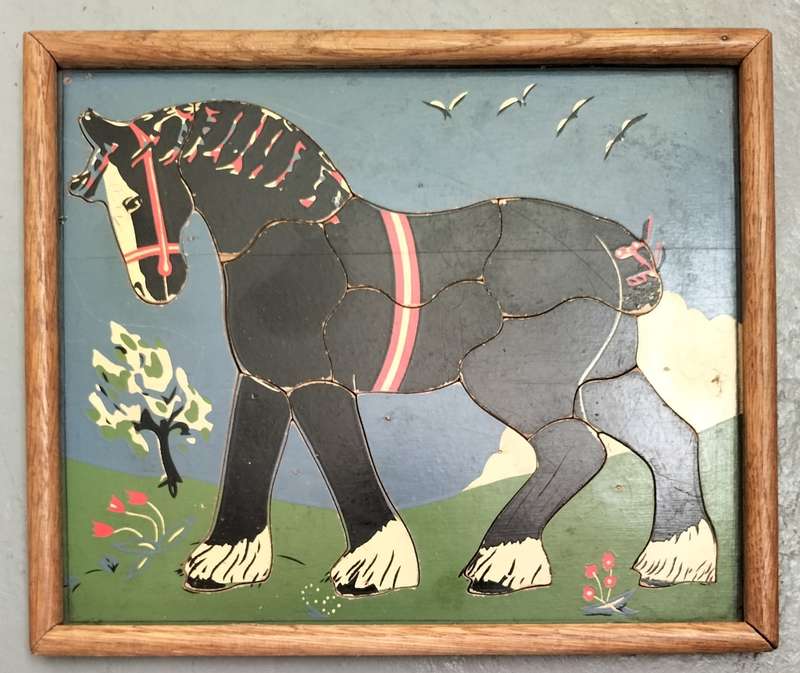 Vintage 11 piece wooden puzzle
