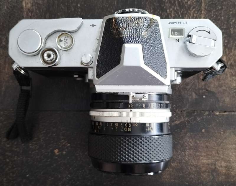 Vintage camera - Nikkormat FT (1965) with micro lens