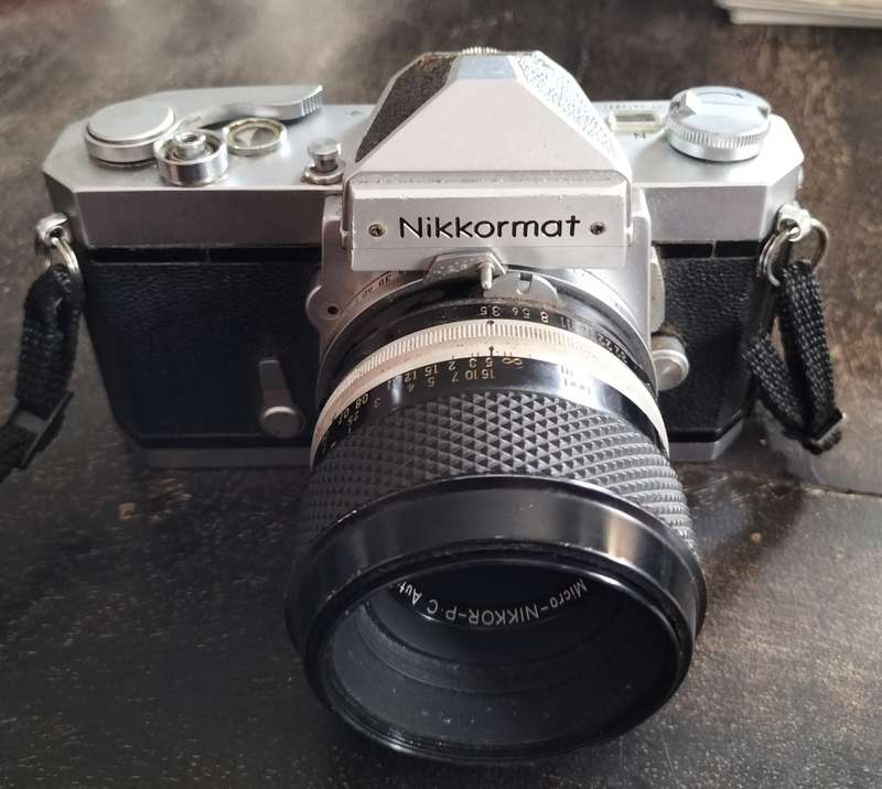 Vintage camera - Nikkormat FT (1965) with micro lens
