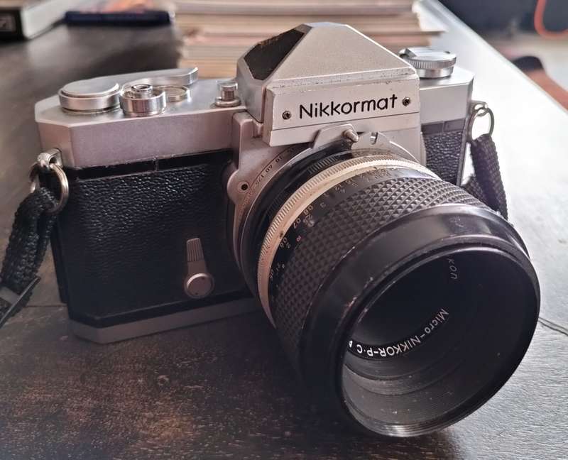 Vintage camera - Nikkormat FT (1965) with micro lens