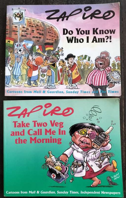 Zapiro (x 2 - both 2007) - One signed