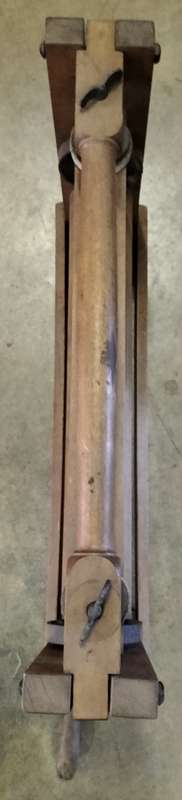 Antique mangle / wringer (heavy wooden framed)