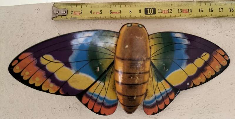 Vintage tin toy - moth