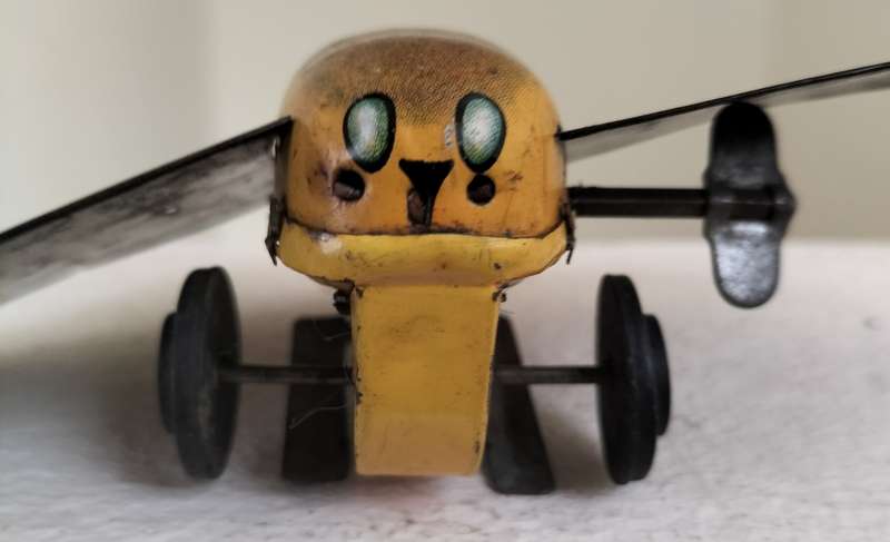 Vintage tin toy - moth