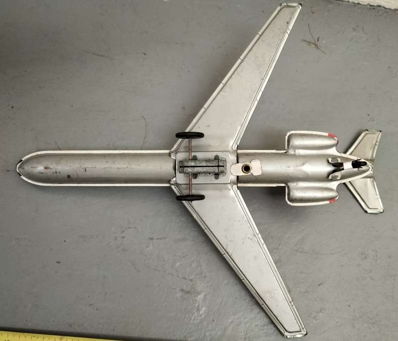 Vintage tin toy - TWA aeroplane
