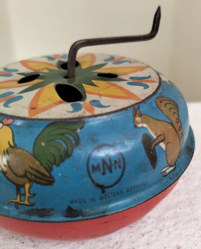 Vintage German tin toy - music box