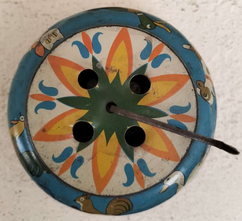 Vintage German tin toy - music box