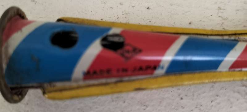 Vintage tin toy - rattle/flute