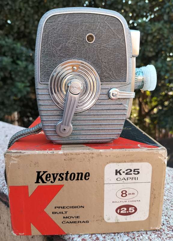 Vintage Keystone 8mm movie camera in original box