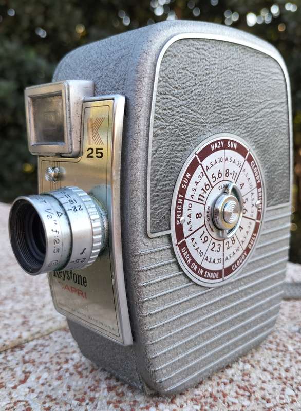 Vintage Keystone 8mm movie camera in original box
