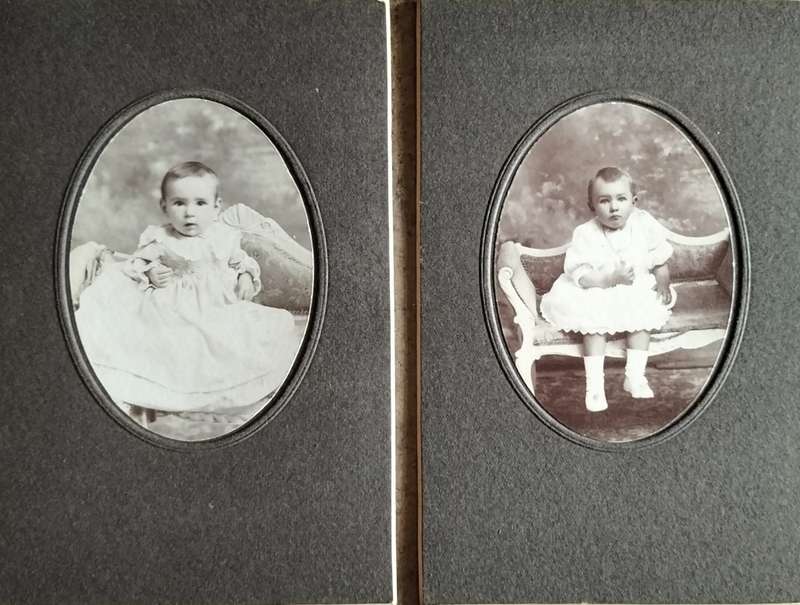 Antique photographs - Victorian/Edwardian children (x 2)