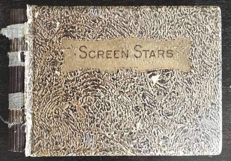 Vintage `Screen Star` post card album with 19 images