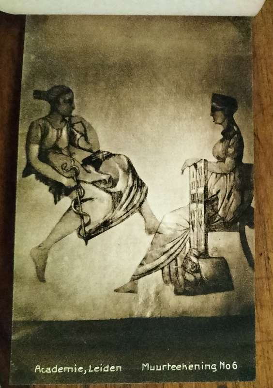 Dutch Postcard booklet - Academie Leiden - complete with 10 cards
