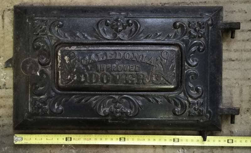 Vintage Dover oven door (Caledonia improved)- enamel front