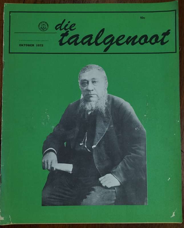 Die Taalgenoot tydskrif - 1972 (met Paul Kruger op voorblad)