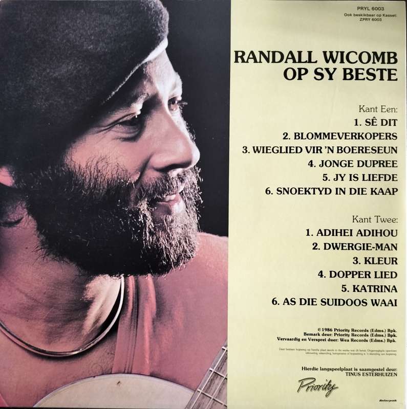 LP / Plaat - Randall Wicomb - Op sy beste