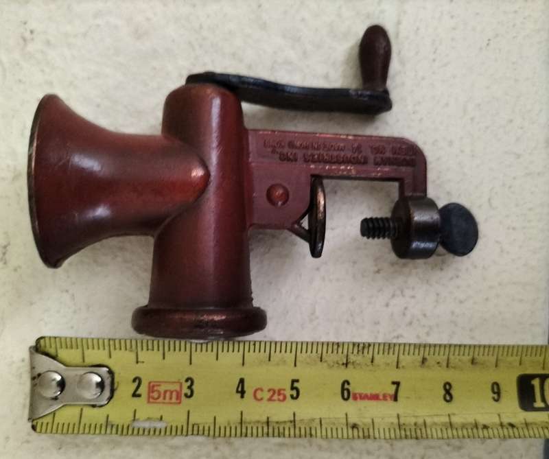 Vintage Miniature toy meat grinder
