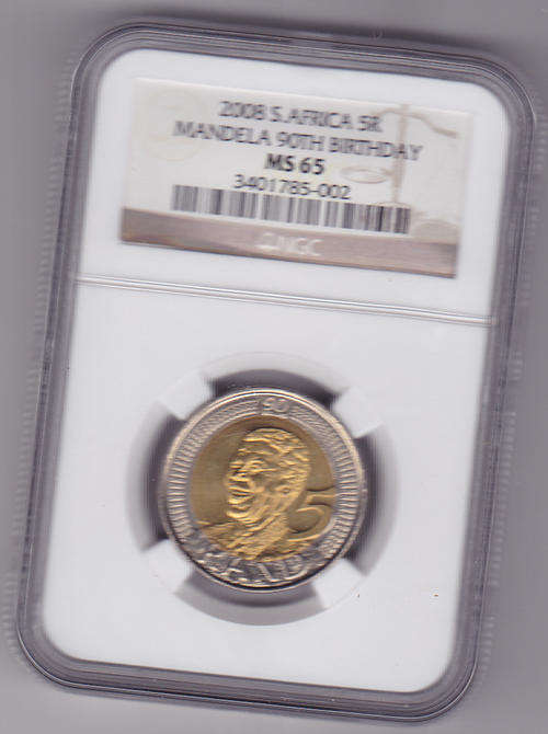 2008 SA 5R Mandela 90th Birthday MS65 - CRAZY R1 START !!!!!