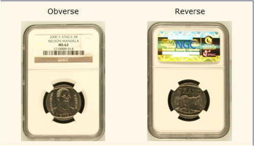 2000 Mandela R5 NGC Graded - MS62