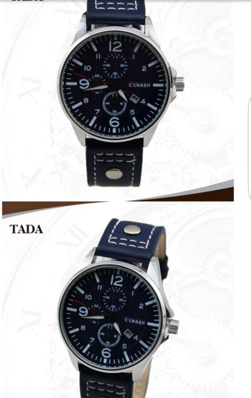 Curren Mens Luxury Quality Watch {Blue/White} (No WatchBox)