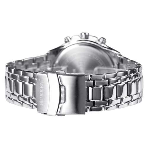 Curren Mens Luxury Quality Watch {Silver/Blue}  (No WatchBox)