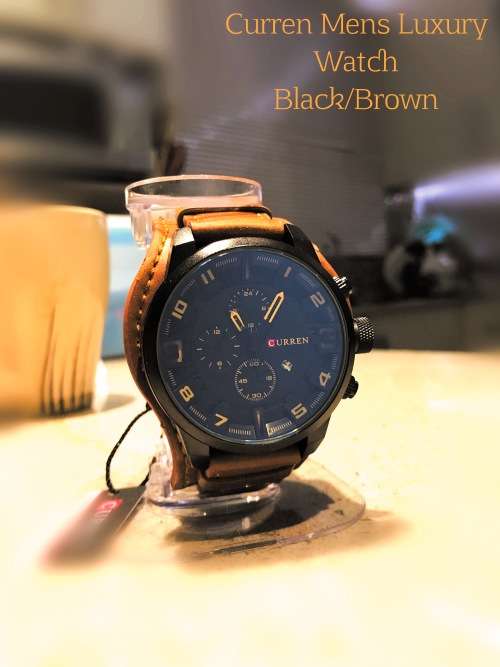 Curren Mens Luxury Quality Watch {Brown/Black}  (No WatchBox)