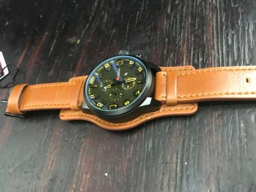 Curren Mens Luxury Quality Watch {Brown/Black}  (No WatchBox)