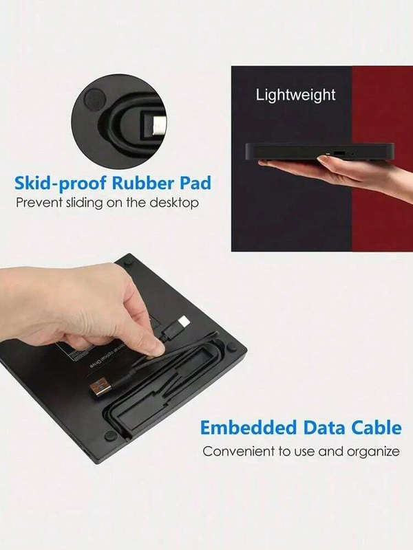 7-In-1 Portable Usb 3.0 Cd/Dvd Drive Model: XD013