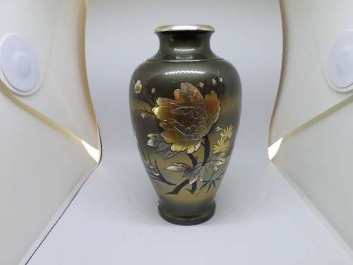 Antique Oriental Metal Vase