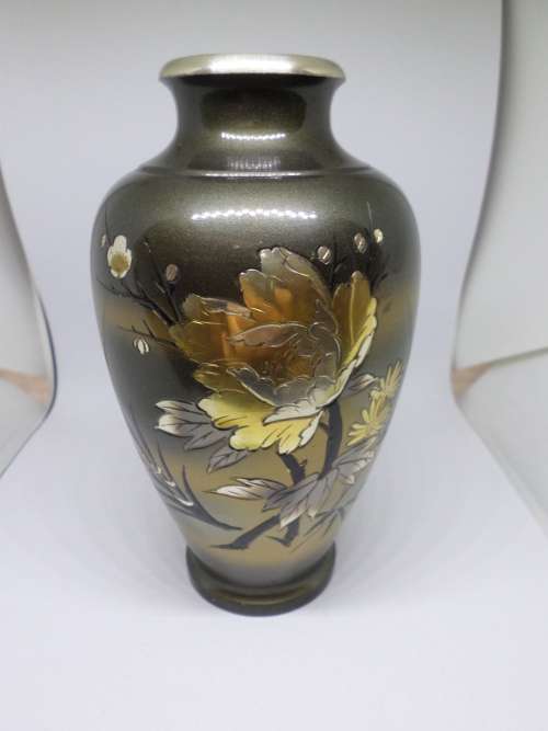 Antique Oriental Metal Vase